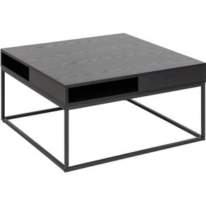 salontafel vierkant zwart 80 cm