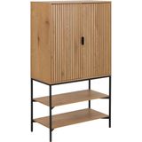 Wandkast Juna Naturel Metaal - Giga Living - 140x80cm