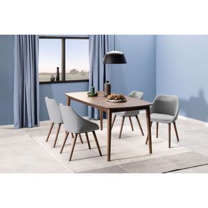 Giga Living - Eettafel Gradje - Bruin - MDF - 180/219x90x75cm