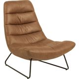 Fauteuil Carthew Bruin - Giga Living - Stof/Metaal