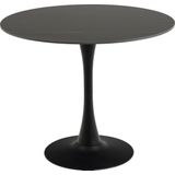 ronde bistro tafel keramiek zwart