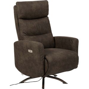 Relaxfauteuil Laculo Antraciet - Giga Living - Staal