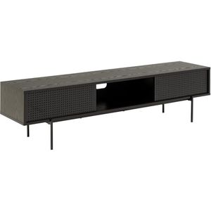 Tv-Meubel Finn MDF Zwart 180cm - Giga Living
