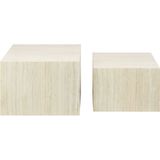 Salontafel Lima Set van 2 Beige MDF - Giga Living