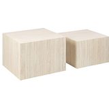 Salontafel Lima Set van 2 Beige MDF - Giga Living