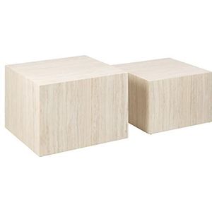 Salontafel Lima Set van 2 Beige MDF - Giga Living