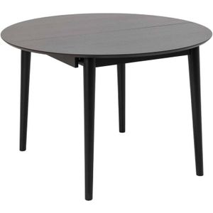 AC Design Furniture Monty Table à manger en chêne Noir 75 x 154 x 115 cm