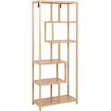 Boekenkast Moos Naturel Bamboe 77x185cm - Giga Living - Bamboe