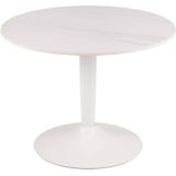 Hioshop Mitol salontafel �60cm keramiek wit.