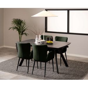 Giga Living - Eettafel Yangon - Zwart - Keramiek - 240x97x75cm