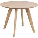 Eettafel Sezze Rond MDF Lichtbruin Ø100cm - Giga Living