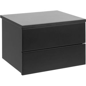 Emob - Avignon - Nachtkastje - Zwart - MDF - 2 Lades