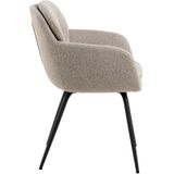 Eetkamerstoel Dora - beige stof