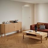 Langley Eichen-Sideboard mit Schiebe- und Rollladen-Türen