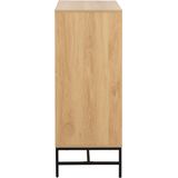 Kommode Albany - 81x40x100cm - 4 Schubladen - Eiche Dekor