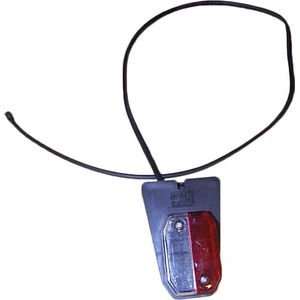 Breedtelicht - Rood/Wit - Aspock - + houder - Aanhangwagen verlichting - Aanhanger zijverlichting