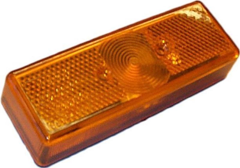 Opbouwlamp rechthoek oranje