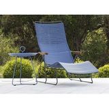 Ligbed Houe Click Sunlounger Black