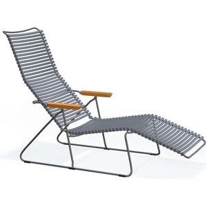 Ligbed Houe Click Sunlounger Dark Grey