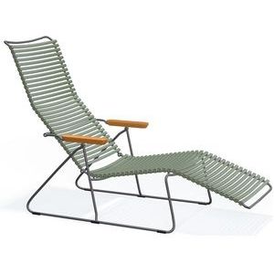 Ligbed Houe Click Sunlounger Olive Green