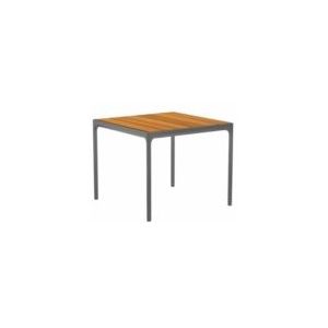 Tuintafel Houe Four Table Bamboo Dark Grey 90x90 cm