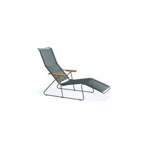 Ligbed Houe Click Sunlounger Pine Green