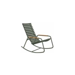 Schommelstoel Houe Reclips Rocking Chair Bamboo Olive Green