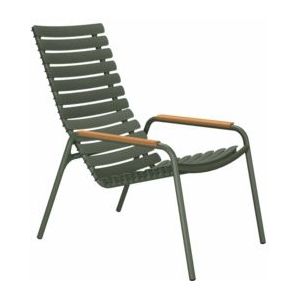 Loungestoel Houe Reclips Lounge Chair Bamboo Olive Green