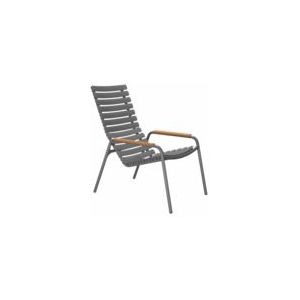 Houe ReClips fauteuil met bamboe armleuning grey