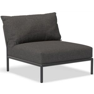 Houe Level2 fauteuil frame donkergrijs stof dark grey