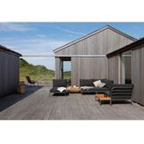 Loungeset Module Houe Level 2 Chaiselong Frame Dark Grey Cushion Ash