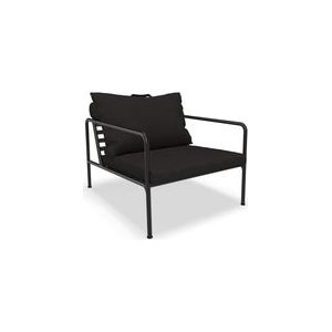 Houe Avon Lounge fauteuil frame zwart stof char heritage