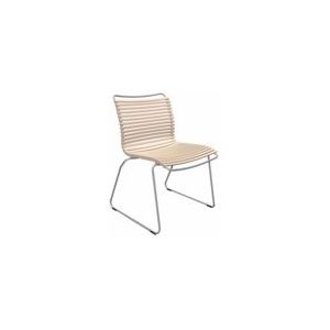 Houe - Click Dining Chair - Tuinstoel - Beige - Kunststof - Stalen Frame