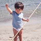 Petit Crabe - UV Shirt - Petrol - Korte Rits