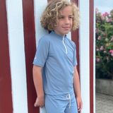 Petit Crabe - UV Shirt - Petrol - Korte Rits