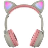 Opvouwbare Bluetooth Cat Ear-hoofdtelefoon voor kinderen - Khaki