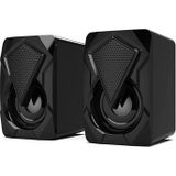RGB Stereo Gaming Luidsprekers X2 - 2x3W - Zwart
