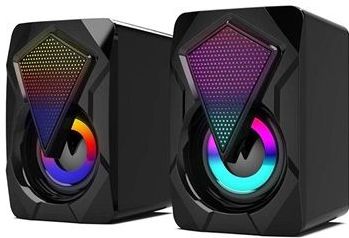 RGB Stereo Gaming Luidsprekers X2 - 2x3W - Zwart