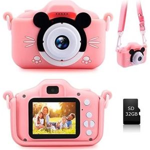 Kinderen Digitale Camera met 32GB Geheugenkaart - Roze