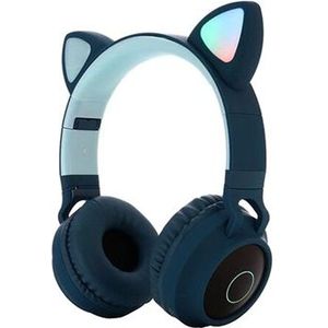 Opvouwbare Bluetooth Cat Ear-hoofdtelefoon voor kinderen - Groen