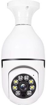 Beveiligingscamera met E27 Gloeilampfitting A6 - Wit