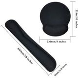 Ergonomisch Toetsenbord en Muismat - Zwart