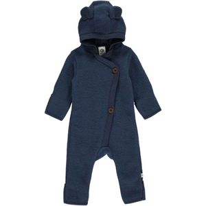 Müsli by Green Cotton Woolly fleece pyjama voor peuters, voor jongens, nachtblauw, 68-74, Nacht Blauw