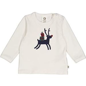 by Green Cotton Uniseks Baby Santa L/S T-shirt, Balsem Cream, 92 cm