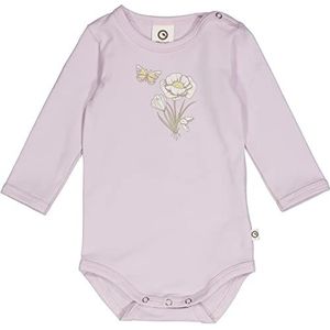 Müsli by Green Cotton Baby Girls Crocus Print l/s Body Base Layer Underwear, Orchid, 80, orchid, 80 cm