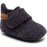 Bisgaard - Pantoffels - Nachtblauw - Lamswol - Klittenbandsluiting