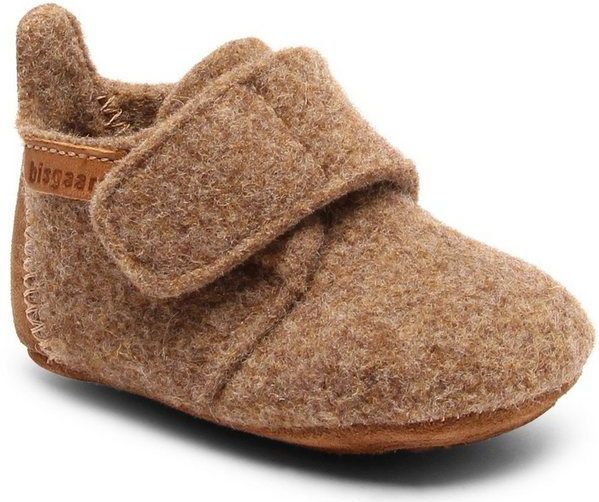 Bisgaard - Baby's Wool Pantoffels - Bruin - 100% Wol