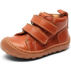 Bisgaard Uniseks sneakers met gerle klittenband, cognac, 19 EU