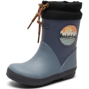 Bisgaard jongens thermo i regenboot, blauw, 22 EU