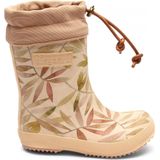Bisgaard - Kids Thermo - Regenlaars - Beige - Rubber - Bladerenpatroon